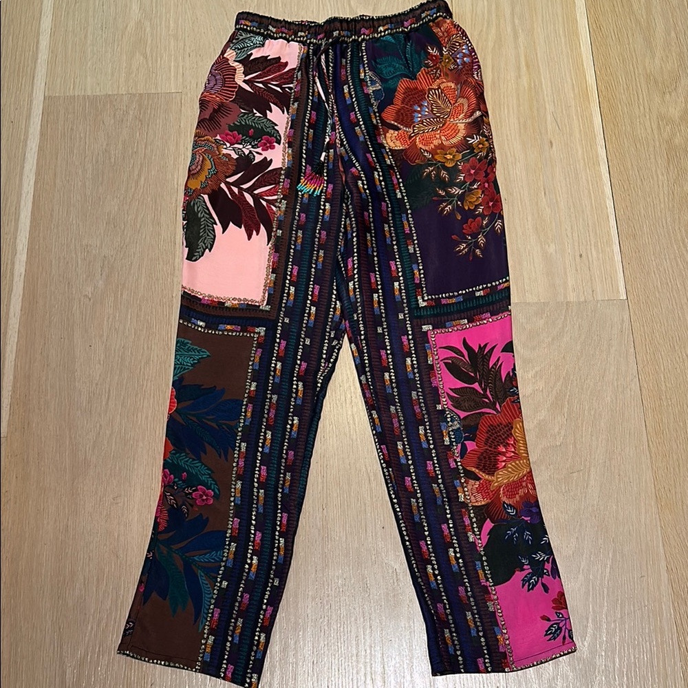Floral Patchwork Pants